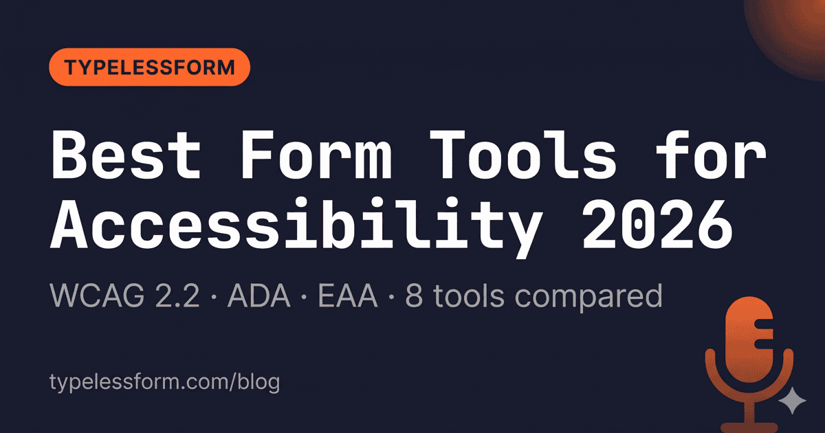 Best Form Filling Tools for Accessibility in 2026 — WCAG & EAA Compliance Guide